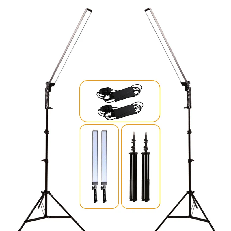 baratas GSKAIWEN Regulável Fotografia Photo Studio Vídeo de Telefone Profissional CONDUZIU a Iluminação Da Lâmpada Com Tripé Suporte Para A Gravação Da Câmera