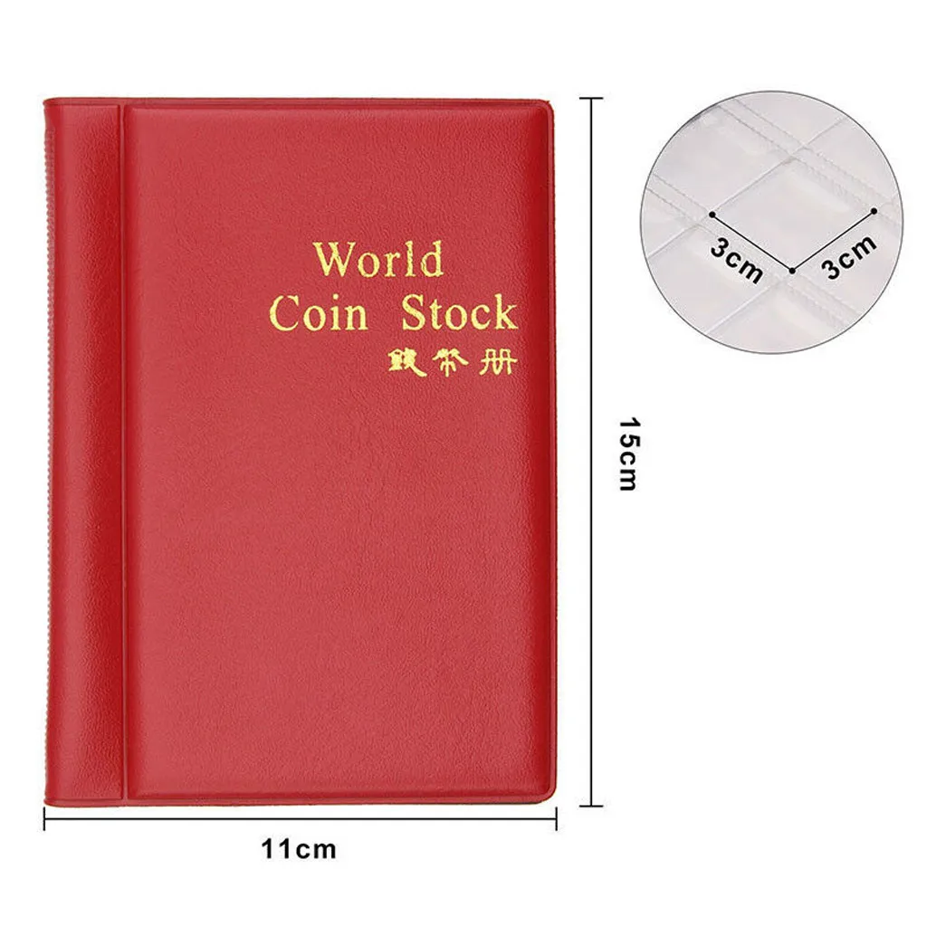 Мир монет Коллекция держатель для хранения Коллекция 120 для карманных денег альбом книга d90402