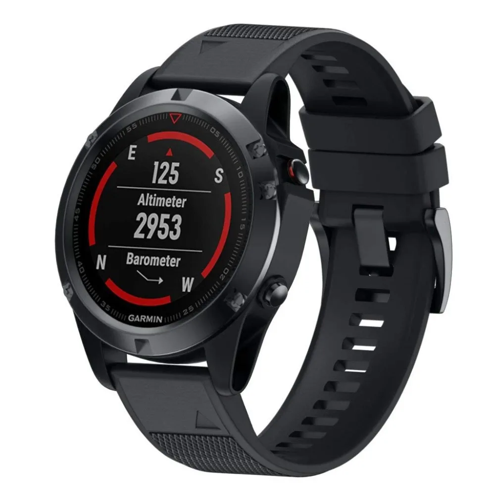 

Silicone Sport strap for Garmin Fenix 5/5X/5S band GPS Watch bracelet watchband Quick Release Easy Fit Replacement Wristband