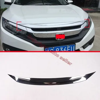 

ABS Chrome Front Grille Around Hood Trim For Honda Civic 2016 2017