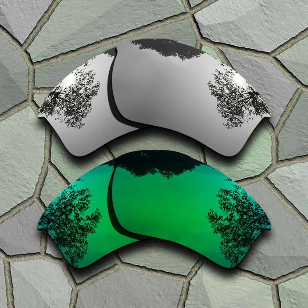 Солнцезащитные очки поляризованные Сменные линзы для Оукли полукуртка 2,0 XL-сортов - Цвет линз: Chrome-Jade Green