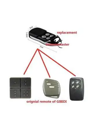 

Highquality! GiBiDi AU1600 , GiBiDi Domino Compatible Multi garage door remote control