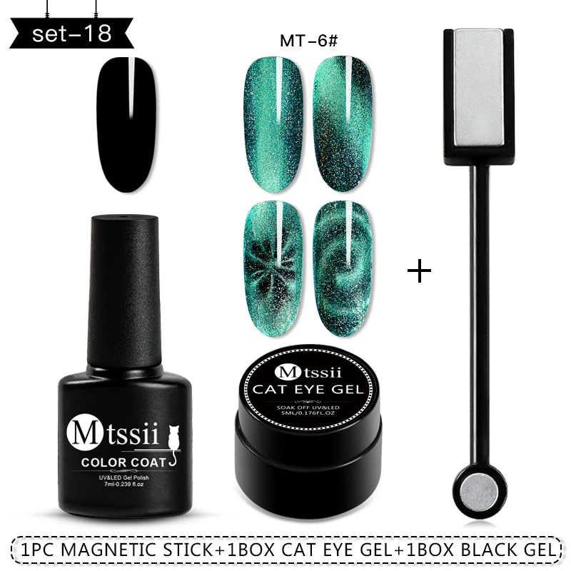 Mtssii кошачий глаз Гель-лак для ногтей Магнитный 5D УФ-лак голографический гель лак замачиваемый Лак Блеск Hybird гель для дизайна ногтей Декор - Цвет: UZH01223