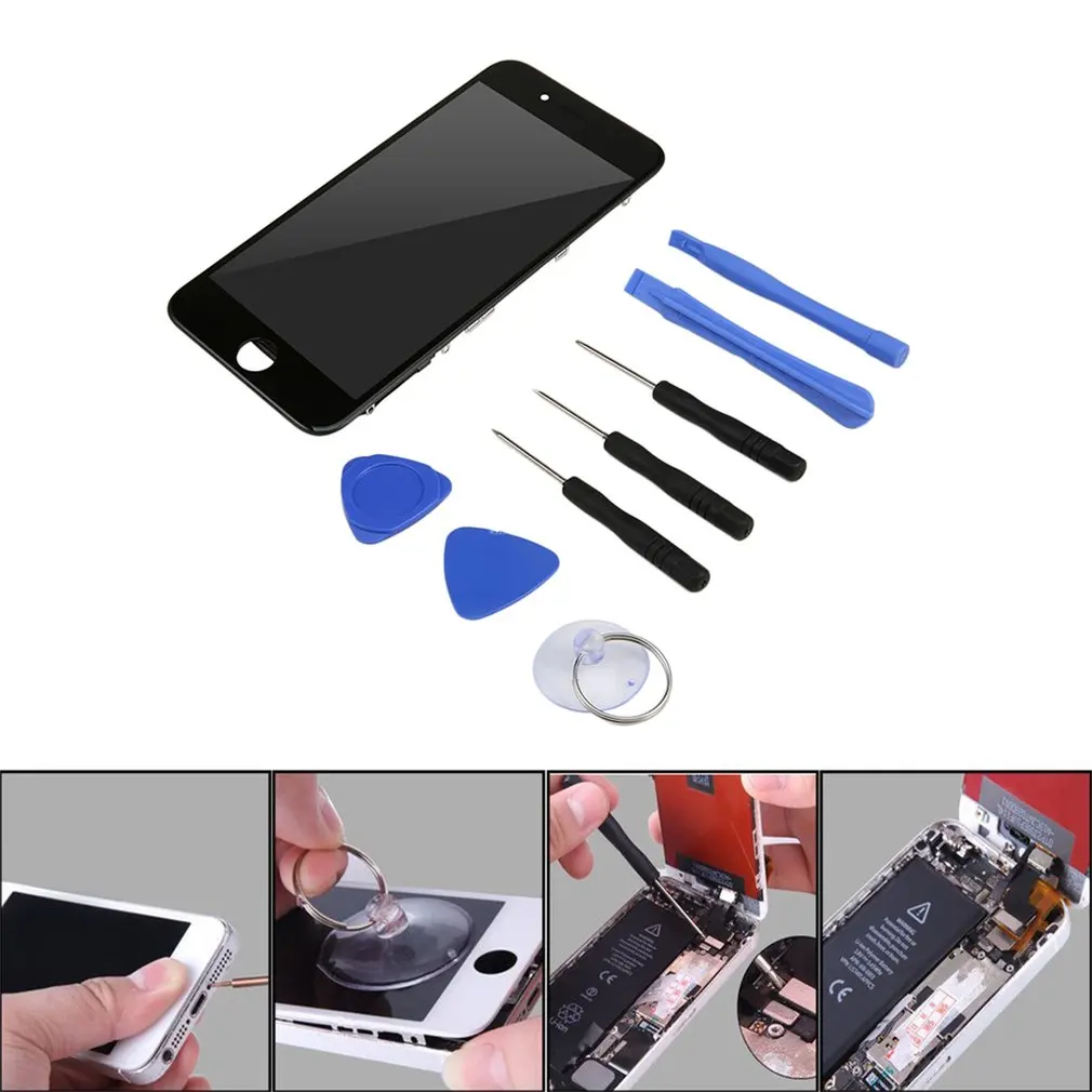 

Replacement LCD Screen For iPhone7 With Dissembling Tools LCD Screen Digitizer Display Replacement Liquid Crystal Assembly