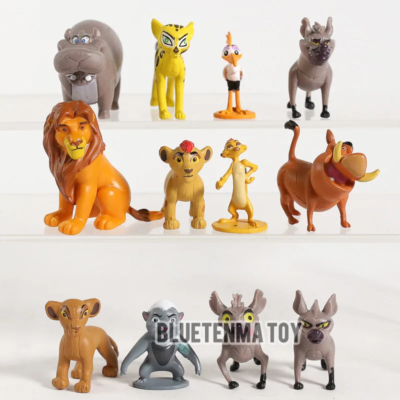 

New 12Pcs/Set The Lion King Cartoon Figure Toys Simba Mufasa Nala Hyenas Timon Pumbaa Sarabi Sarafina Scar PVC Figure Dolls