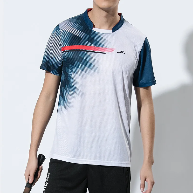 2019 New sports badminton Tops tennis Clothing men's Tee shirt Jersey 1806 