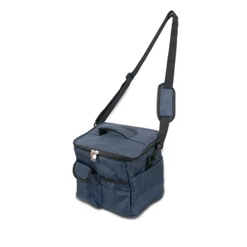 

Insulated Lunch Box Thermal Cooler Storage Net Picnic Large Shoulder Bag Blue
