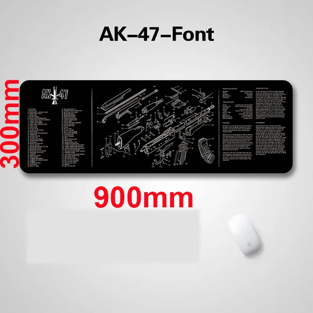 36x12 дюймов GunSimth очистка нарезного орудия скамья резиновый коврик со всеми партиями печати и инструкции по AR-15