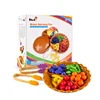 Simulación de fruta MODELO DE vegetal para niños, juego de comida de plástico para el hogar, clasificación de color, Educación Temprana, juego de rompecabezas ► Foto 1/5