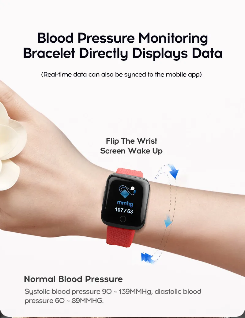 Умный Браслет для измерения артериального давления для мужчин t водонепроницаемый фитнес-трекер часы пульсометр Шагомер Смарт-браслет для женщин и мужчин