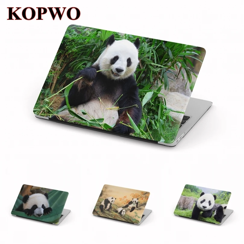 KOPWO Panda Laptop Protective Case for Apple Macbook Air Pro 11 13.3 Inch Panda Animal Notebook Cover for Coque Macbook Air 13