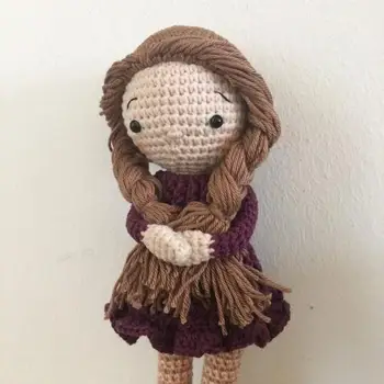 

crochet armigurumi rattle pretty girl model number 859