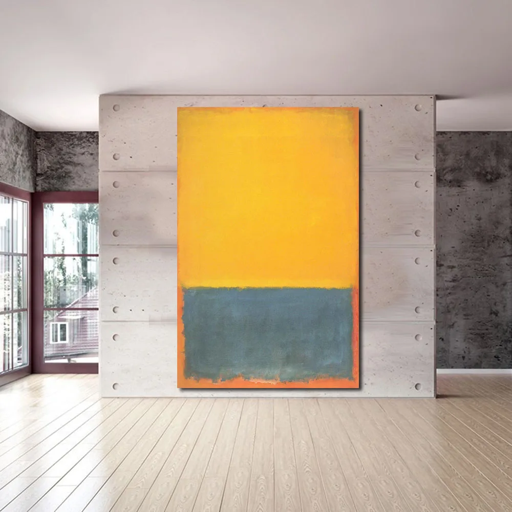 JQHYART Mark Rothko Классическая натюрморт картина маслом Гостиная Холст Современные картины для искусства без рамки