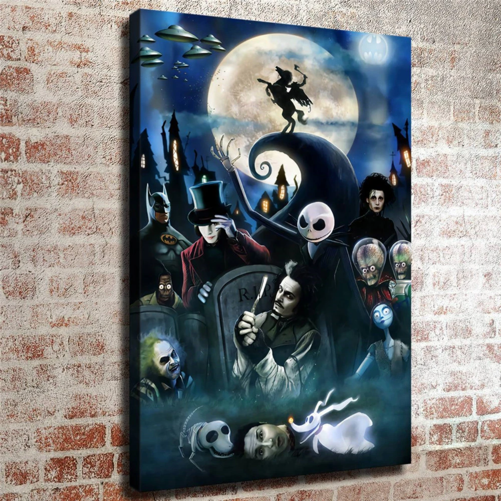 Nightmare before Christmas HD Canvas prints Painting Home decor Picture Wall art Nightmare before Christmas HD Canvas prints Painting Home decor Picture Wall art