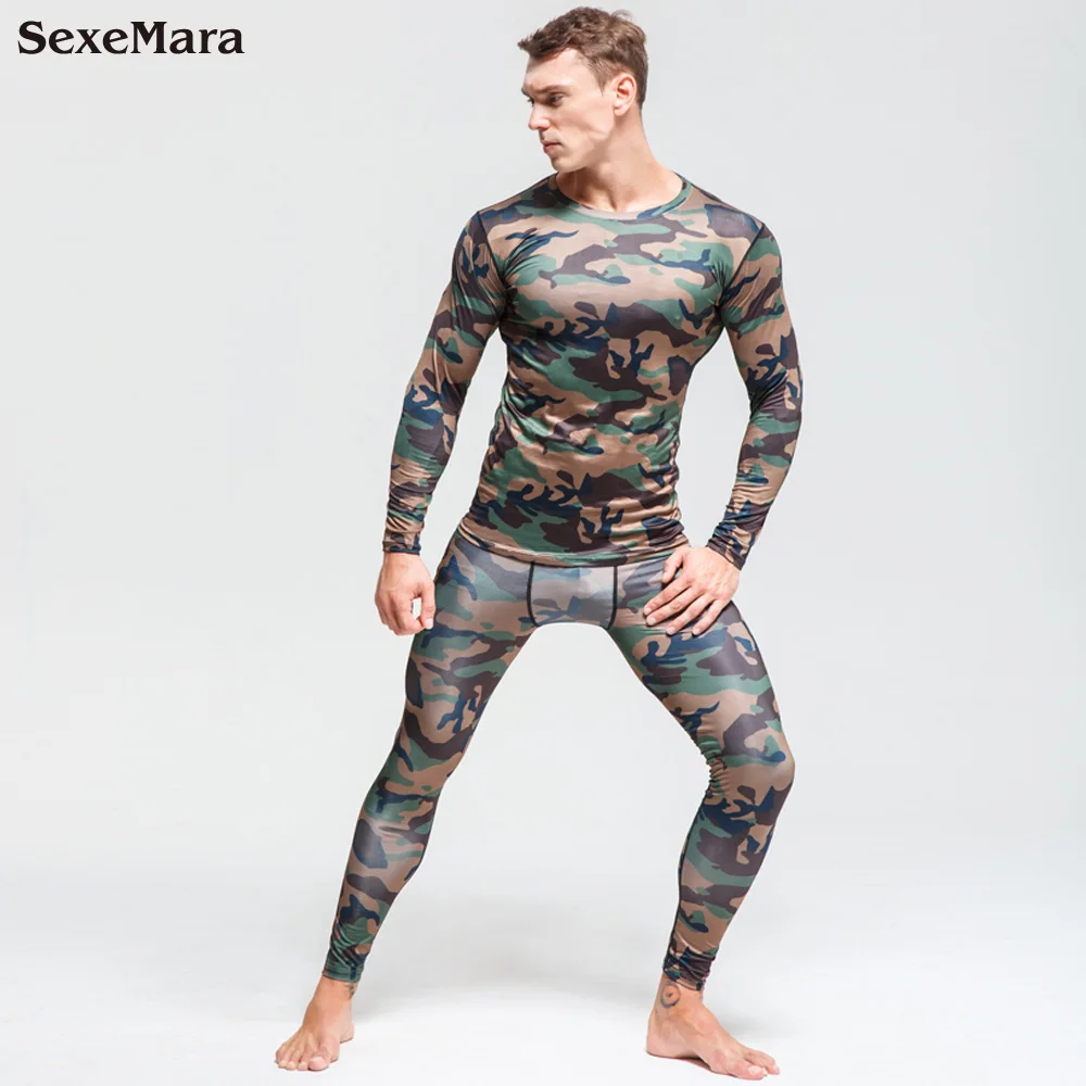 Мужской компрессионный спортивный костюм Rashguard камуфляжные колготки для фитнеса