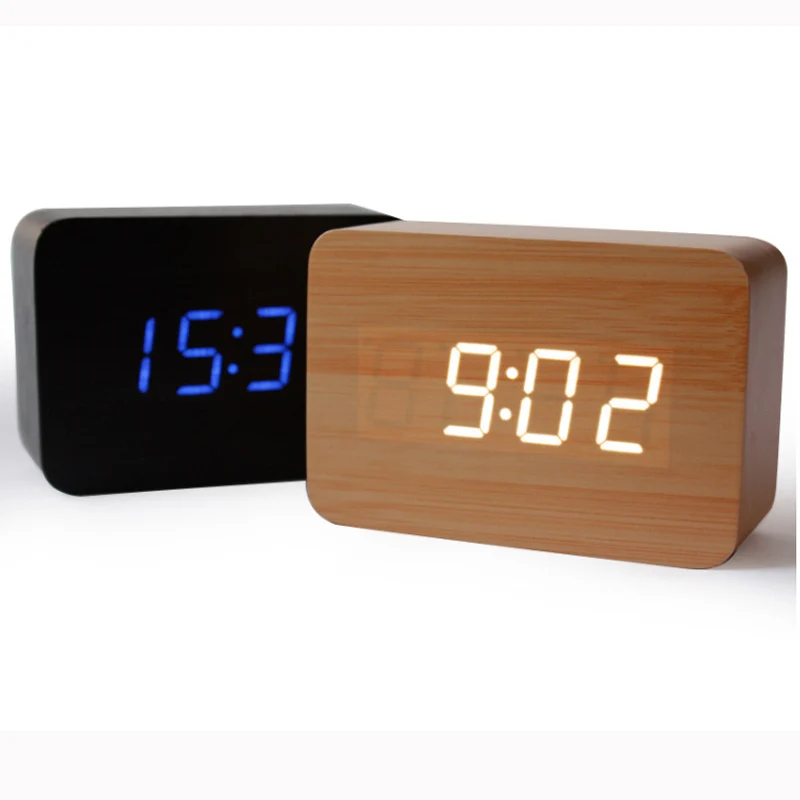 

New design Antique office Electronic digital Temperature Sounds Control LED display alarm clock Classic vintage desktop