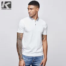 Лето новые мужские трикотажные хлопковые рубашки-поло с принтом зеленого цвета для мужчин, Повседневная приталенная одежда с коротким рукавом, Мужская одежда, топы 17060