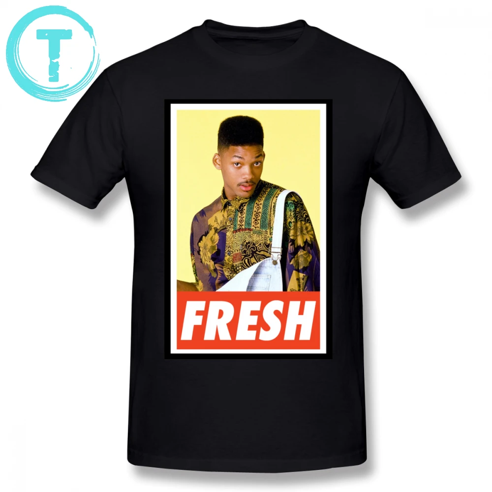 

Fresh Prince T Shirt FRESH T-Shirt Cotton Plus size Tee Shirt Funny Men Short Sleeve Printed Casual Tshirt