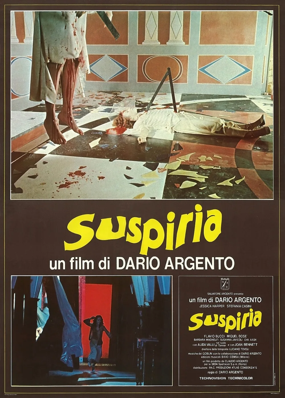 SUSPIRIA Movie Poster 1977 SILK POSTER Decorative painting 24x36inch