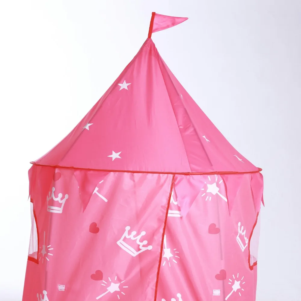 Палатка игрушечная Розовый Замок принцессы Прорезыватель портативный складной мяч бассейн яма Крытый/Открытый Cubby игровые домики игрушки для детей
