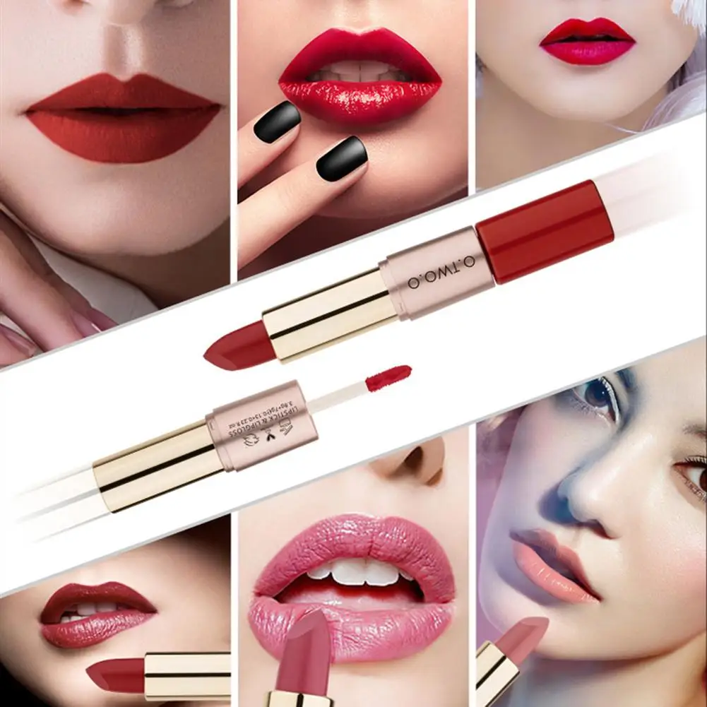 

O.TWO.O 12 Colors Matte Lipstick 2018 Hot Sale Makeup Cosmetics Lip Gloss Easy To Wear Long Lasting Waterproof Matte Lipstick