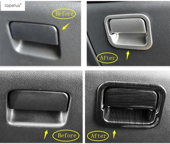 

Lapetus Accessories Fit For Mitsubishi Outlander 2016 - 2019 Car Copilot Glove Box Handle Storage Clasp Hand Bowl Cover Kit Trim
