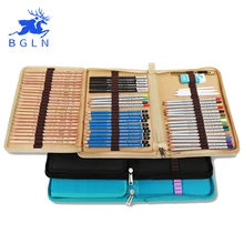 Bgln карандаши для холста эскиз живопись сумка 72 Отверстия школьные карандаши чехол сложенный чехол кисти с молнией карман товары для рукоделия