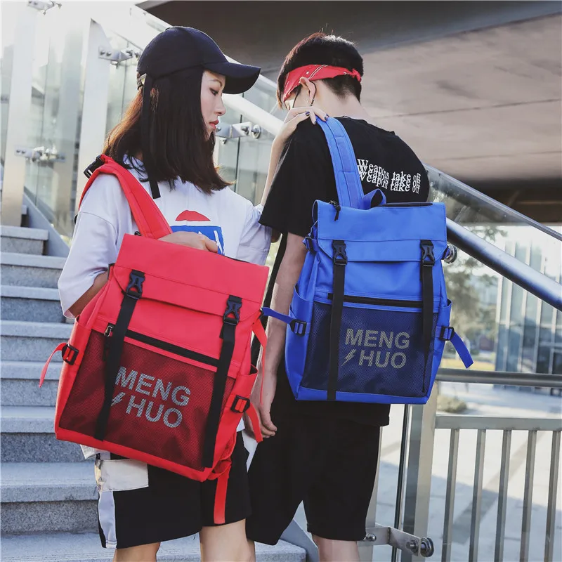 Menghuo Women Laptop Backpack Male School Backpacks Net Rucksacks Leisure for Teenager Travel Women Shoulder Mochilas School Bag (66)