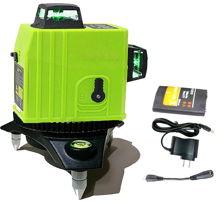 3D Green Laser Level 360 Rotary Self Leveling Outdoor EU Laser Beam