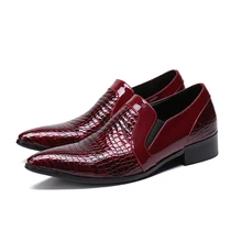 Ck. kwok/Новое поступление; Мужские модельные туфли для мужчин; Цвет Красный; Модные Формальные туфли в клетку; мужские теннисные туфли с острым носком