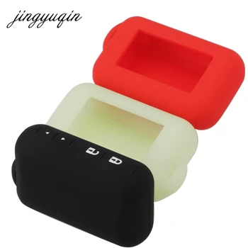 Custodia in Silicone Keyforkess per Starline E60 E90 E61 telecomando bidirezionale per auto a 2 vie con telecomando LCD