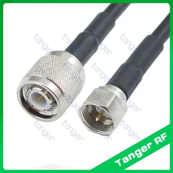 

Hot Selling Tanger F male plug to TNC male plug straight RF RG58 Pigtail Jumper Coaxial Cable 40inch 100cm High Quality
