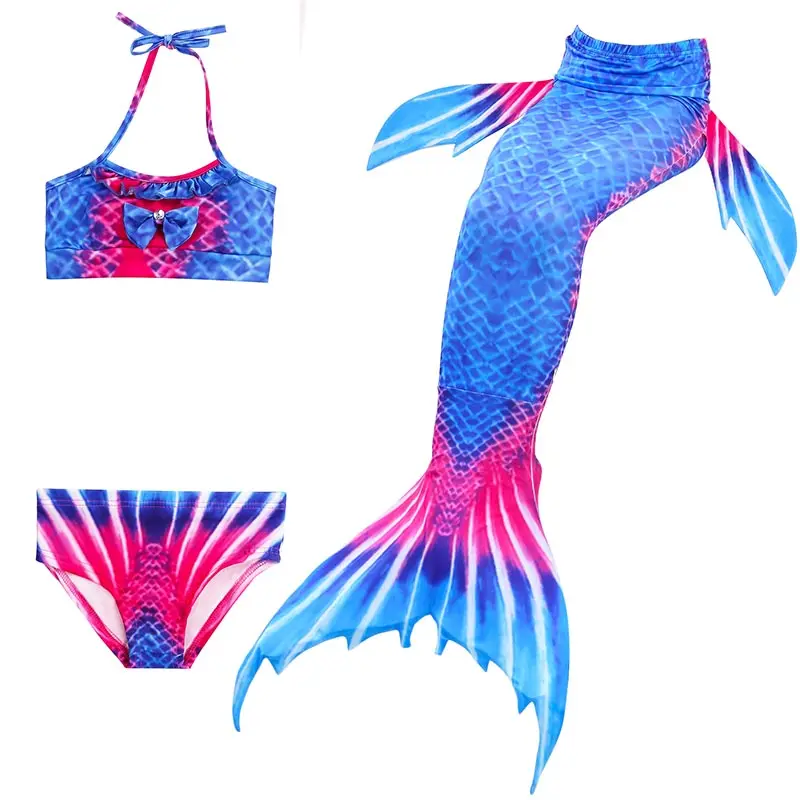 

Beautiful Swimmable Mermaid Tail for children Kids Girls Bikini Swim Swimsuit Ariel the Little Mermaid Tails Cosplay Costume