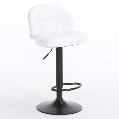 Континентальный Классический барный стул Кофейня модный высокий стул с подъемом спинки и вращающимся стулом барные стулья hokery - Цвет: B High Style PU