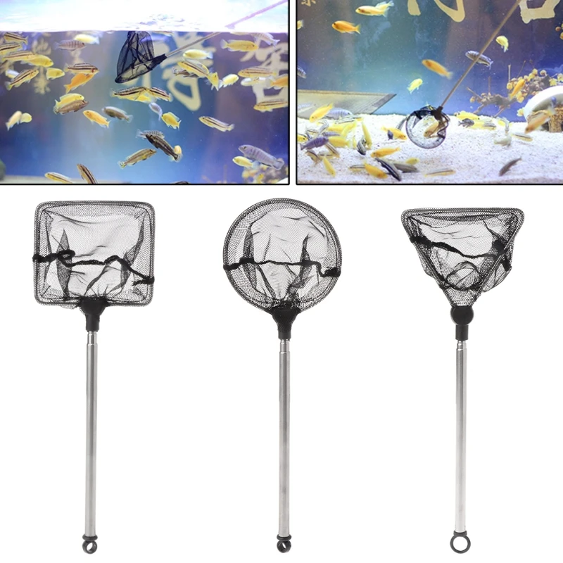 

Aquarium Small Fish Shrimp Catching Net With Retractable Stainless Steel Stick