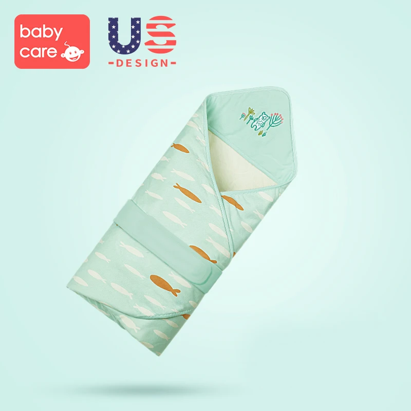 Babycare Большой спальный конверт фланелевые сумки для новорожденных зимний обертывание детский конверт пеленка одеяло обертывание - Цвет: Армейский зеленый