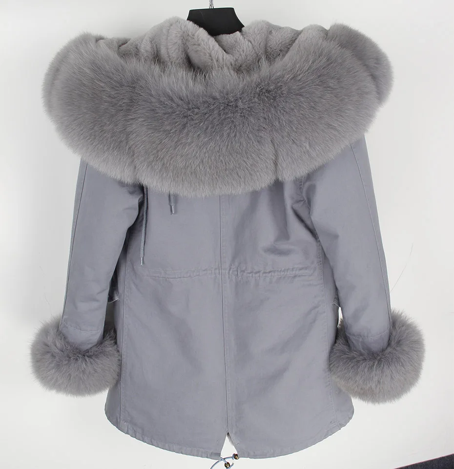 MAO KONG камуфляжная зимняя куртка женская верхняя одежда толстые парки натуральный Лисий мех воротник пальто