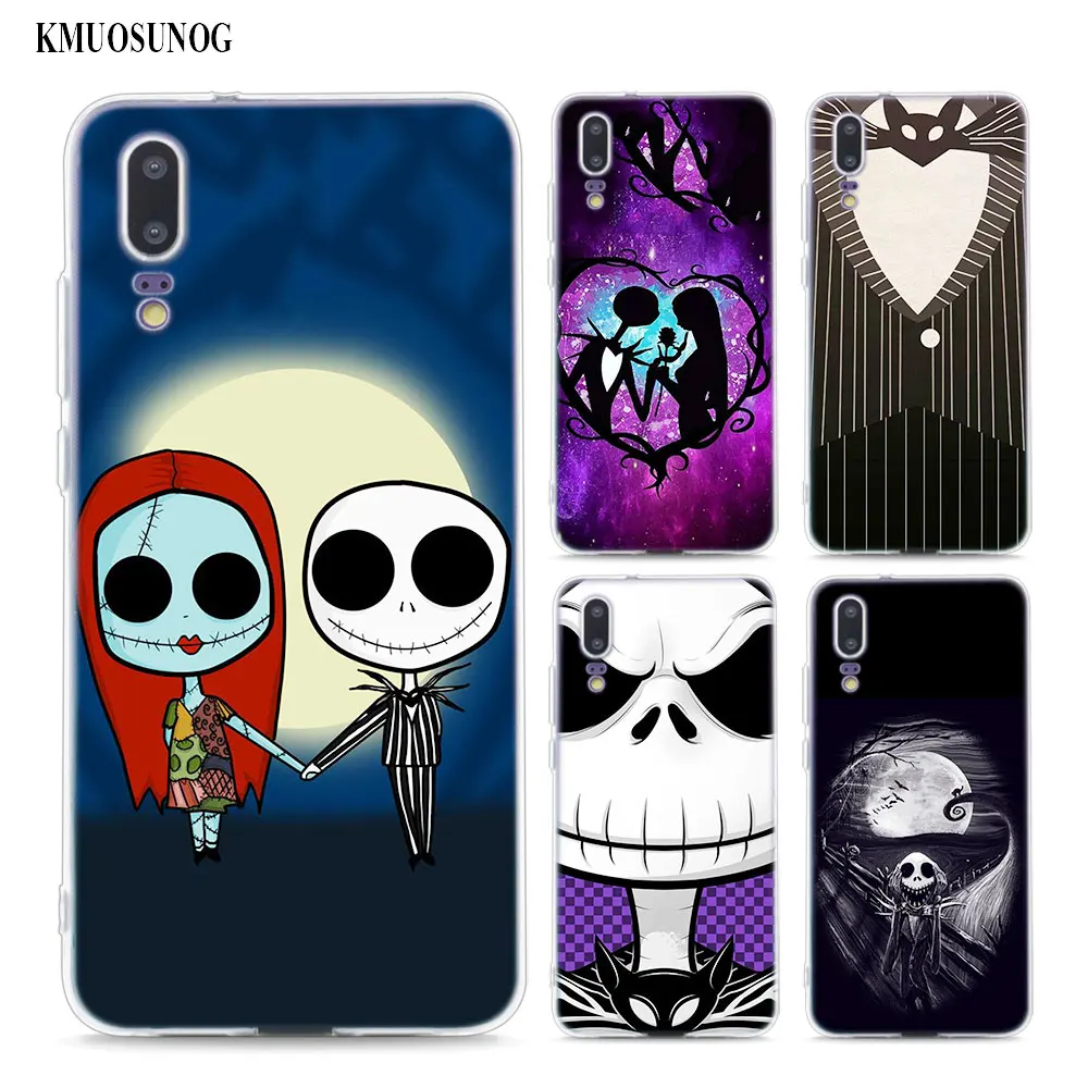 

Transparent Soft Silicone Phone Cases Jack Skellington The Nightmare for Huawei Honor P20 P10 P9 P8 9 8 Lite 2017 7A Pro