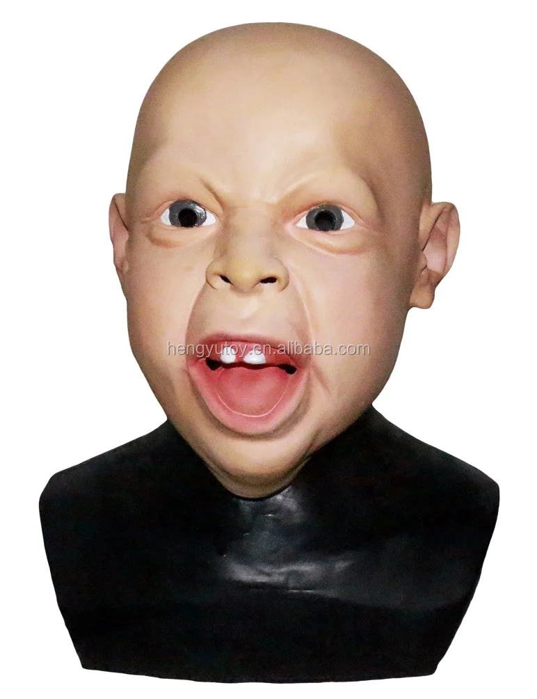 HUIZHOU Celebration Toys Realistic Cute Latex Baby Mask for Carnivalin