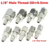 SS 304 Double Ferrule Compression Connector 8mm 10mm 12mm 1/4 1/2 Tube 1/8 1/4