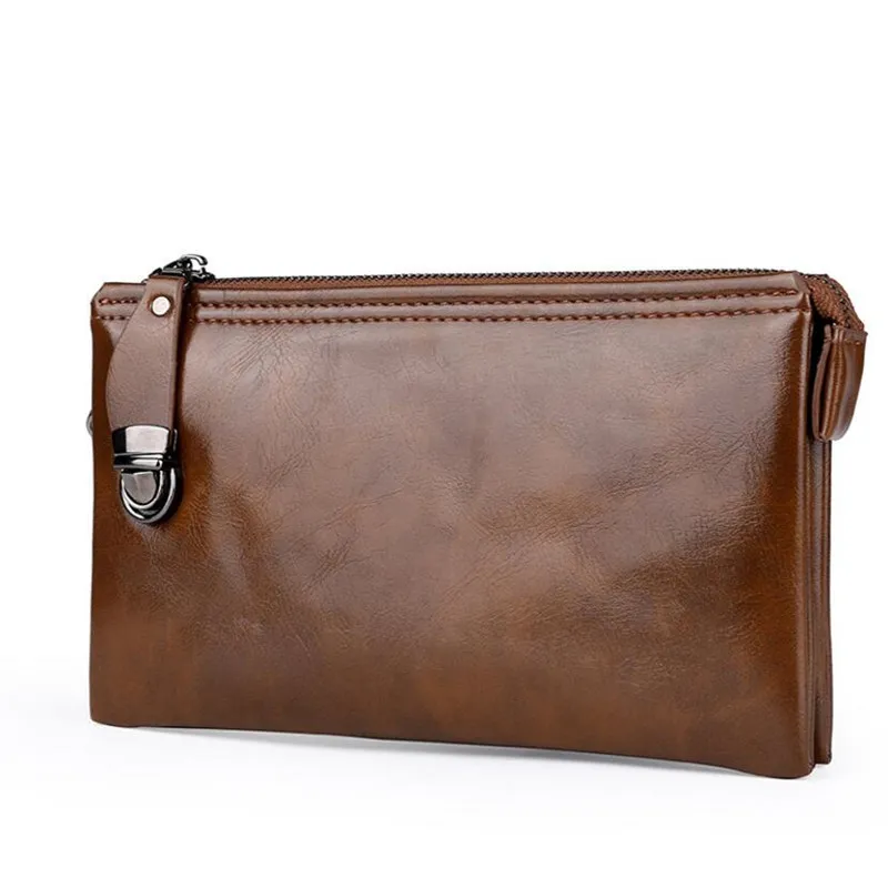 

Men Wallet PU Leather Wallet Man Clutch Bag Male Casual Phone Bag Belt Buckle Coin Purse Cards Holder