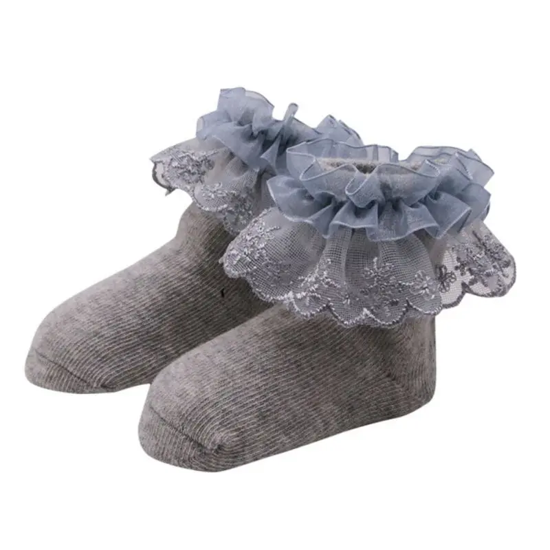 0 12M New Fashion Hot Selling Baby Lace Cotton Socks Baby Princess