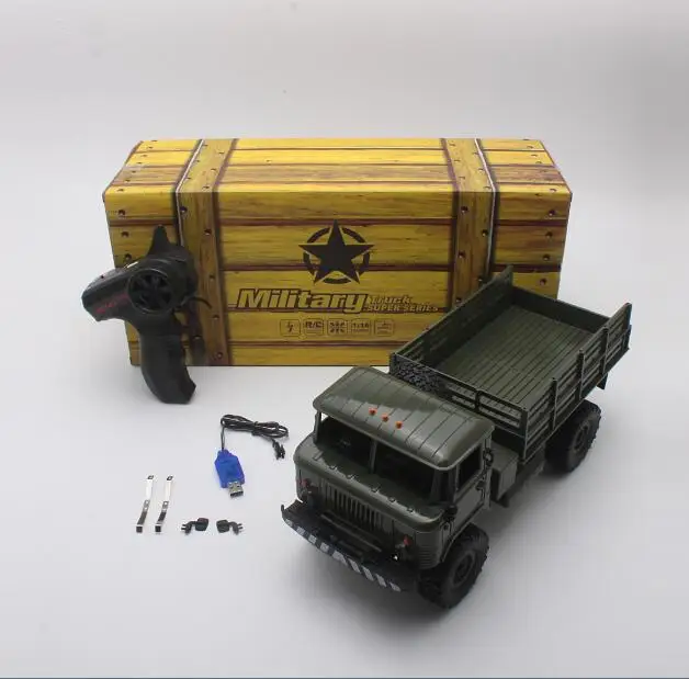  WPL B-24 1:16 RC Climbing Military Truck Mini 2.4G 4WD Off-Road RC Trucks Off-Road Racing Car RC Ve