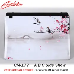 Ноутбук Стикеры скины для microsoft поверхности pro4/3/поверхность книга/поверхность ноутбука Бесплатный резки красочные наклейка виниловая