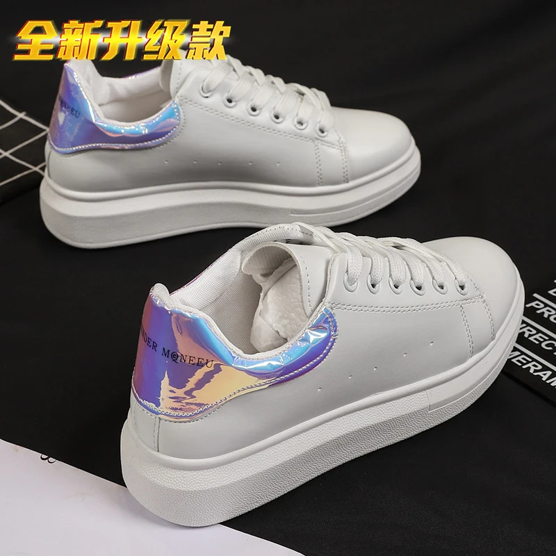 2019 New Stylish Woman Running Shoes Increasing  INS High Heel Sneakers Women Height Platform Breathable Sports Walking Gilrs