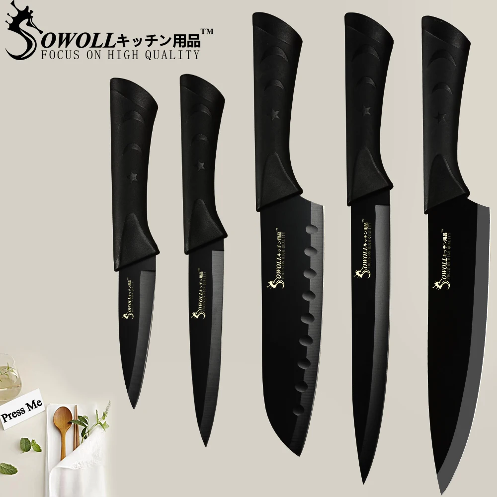 SOWOLL Kitchen Knife Chef Knives Accessories 8 inch Japanese High Carbon Stainless Steel Vegetable Santoku Cooking Knife Tools SOWOLL Kitchen Knife Chef Knives Accessories 8 inch Japanese High Carbon Stainless Steel Vegetable Santoku Cooking Knife Tools