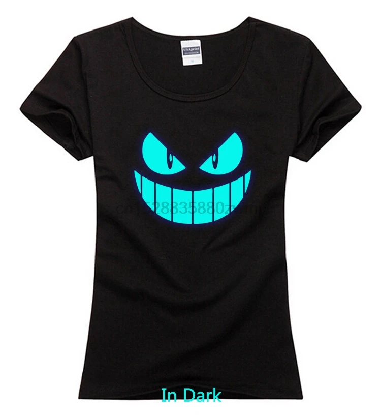 

New noctilucent fluorescent glow in the dark concert game party cosplay t shirt Luminous TShirt tee