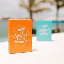 1 колода NOC летнее платье оранжевого цвета, V2 или синем цветах V2 игральные карты для покера Размеры палуба USPCC пользовательские Ограниченная серия реквизит волшебные фокусы