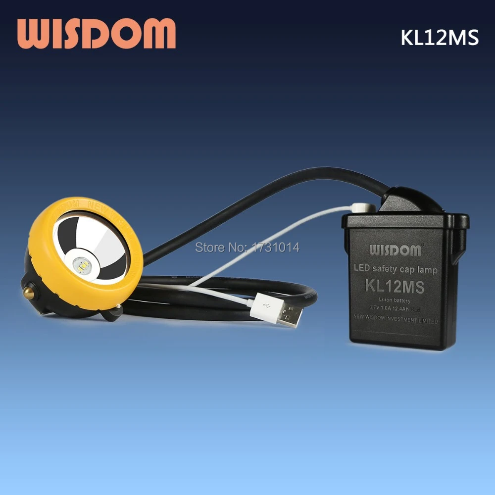 WISDOM KL12MS cap lamp, super bright USB charging LED headlamp for