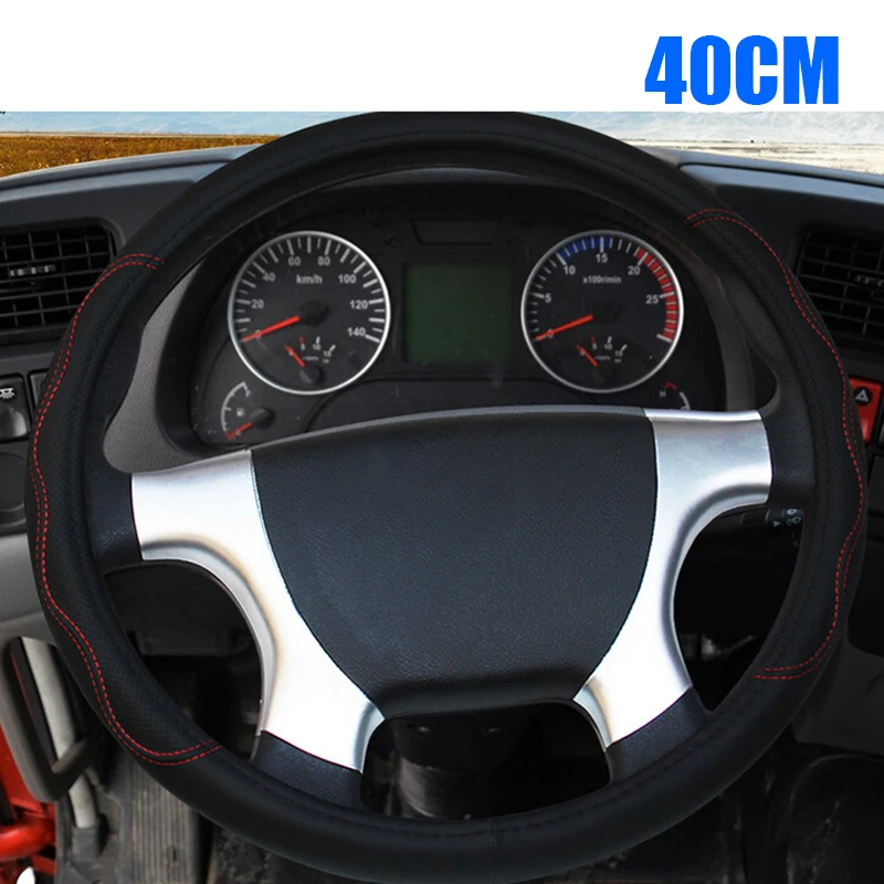 

Cover Steering Wheel Truck Black+RedWaterproof BreathableBus Latest New Hot